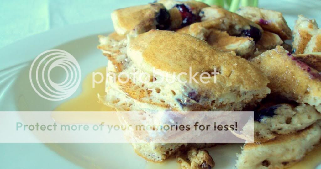 Blueberry Pancakes with a Hint of Almond