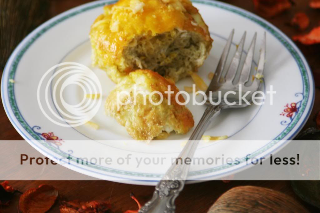 Egg Souffle Muffins with Capers and Parmesan