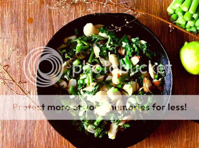 Pea Shoots with Chinese Broccoli and Beans.jpg