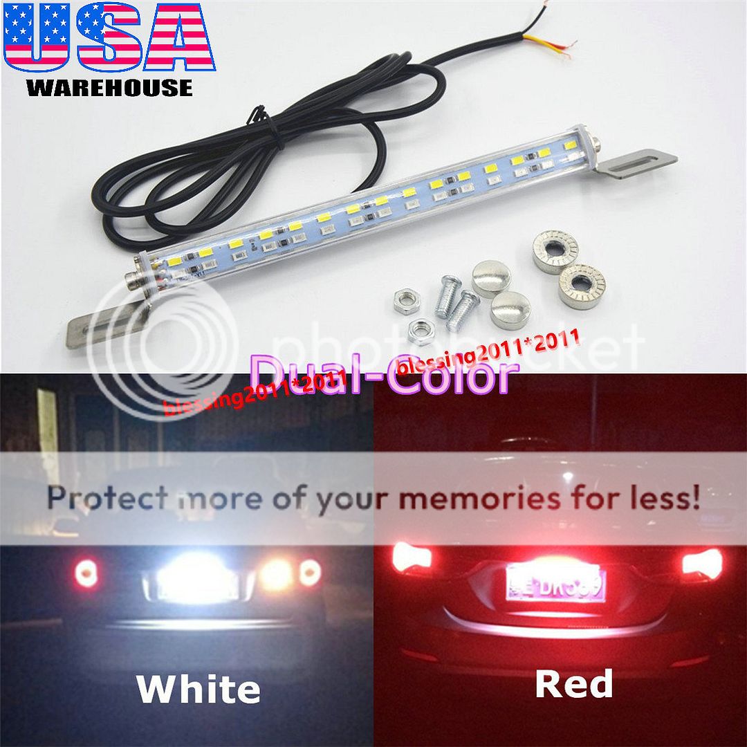 red led license plate lights